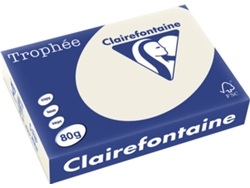Papel CLAIREFONTAINE Copia, láser y chorro de tinta Trophée A4 80 gsm (500 Hojas - Gris)