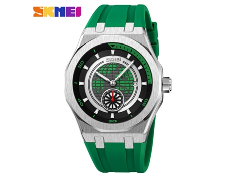 Reloj mecánico de Cuarzo para Hombres de Negocios,Reloj Luminoso Impermeable para Hombres-Verde LUUCOZK