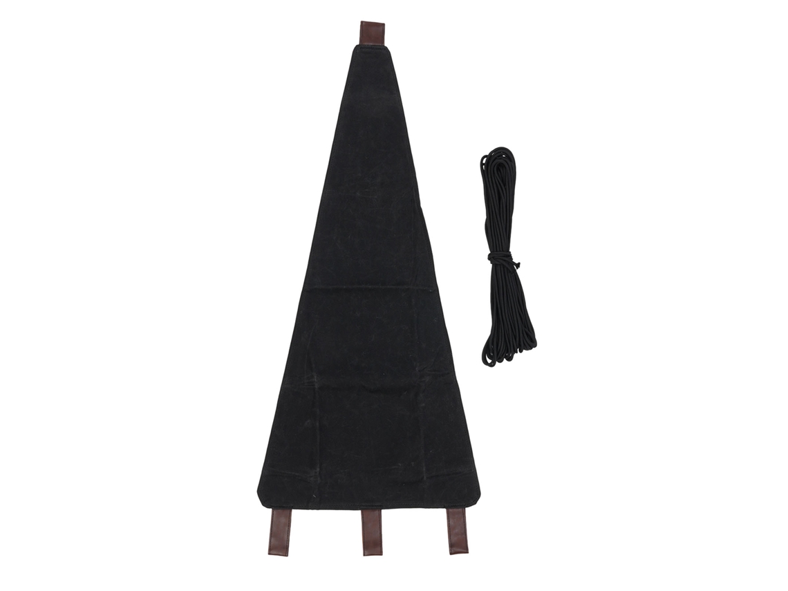 Ats-silla De Campaña De Tela Con Cuerda Plegable Portátil Para Camping Pesca Playa Negro