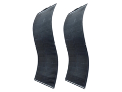 Panel solar monocristalino flexible, 100 W de potencia, diseño ligero, 200 W (2 x 100 W OEM)