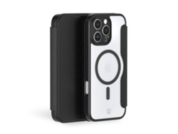 Funda Folio Protectora Reinforced Magsafe Para Iphone 16 Pro Force Case Resistente Negro