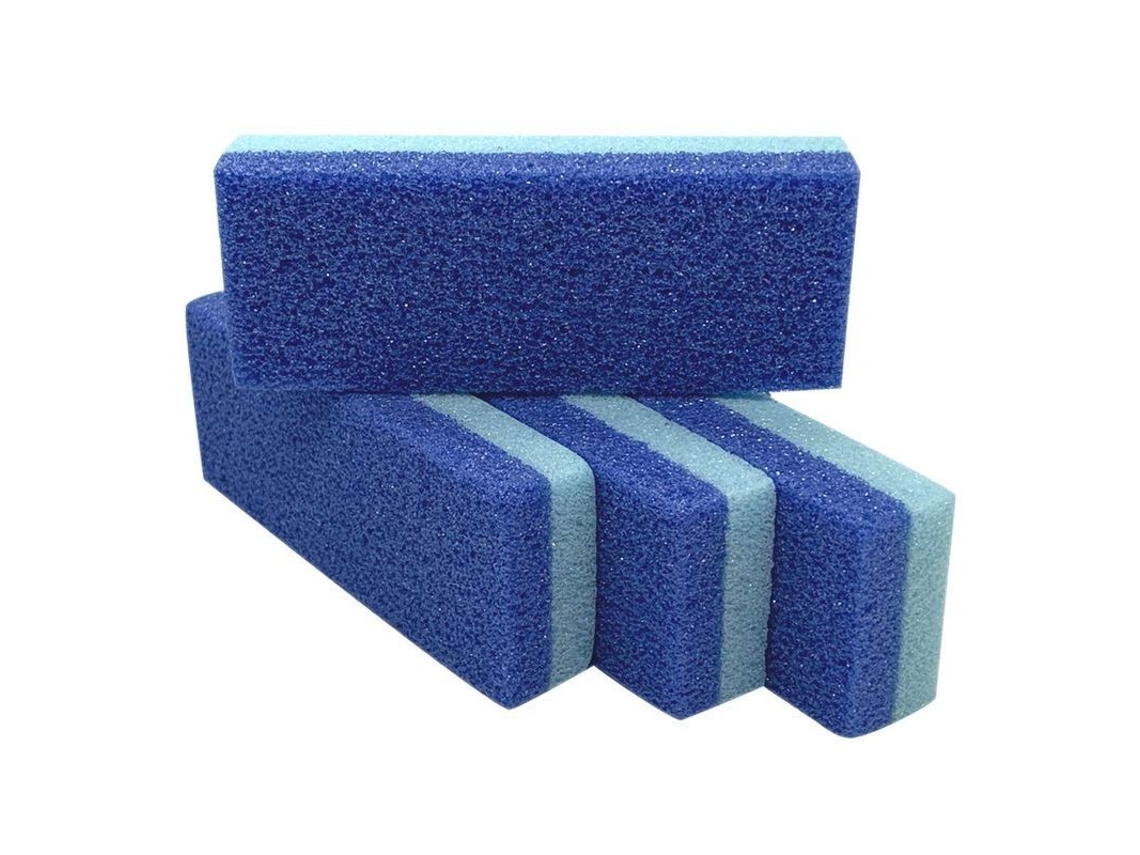 Piedra Pómez Para Pies Que Elimina Callosidades Y Piel Dura. Esponja Exfoliante (4 Unidades) Azul
