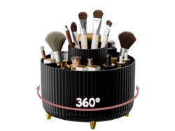 Soporte para brochas de maquillaje Suporli, 360°, 5 compartimentos. (1)