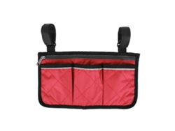 2026-bolsa Lateral Para Silla De Ruedas Scooter Organizador De Brazo Bolsa Colgante Almacenamiento Rojo Vino