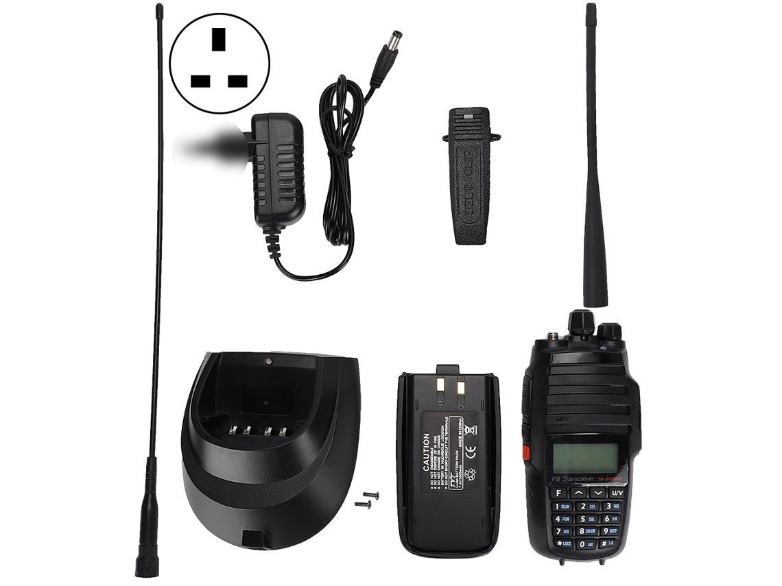Walkie Talkie de alta potencia de 10 W con enchufe redondo