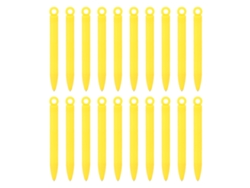 20 bolígrafos magnéticos para manicura profesional, herramienta portátil, color amarillo.