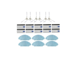 Para robot aspirador Q/p10 A7400rr: cepillo lateral principal, filtro HEPA, mopa, bolsa para polvo y repuestos.