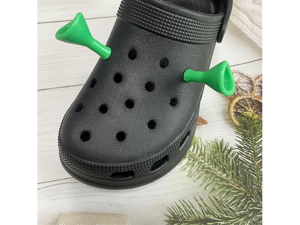 Adornos Para Zapatos Crocs Con Orejas De Shrek, Impresos En 3d (para Armar Tú Mismo).