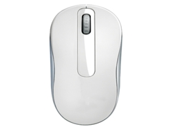 YIZHOOD M10 2.4G Ratón Inalámbrico Mini Pequeño Computadora De Mano Izquierda Y Derecha PC Computadora Portátil De Escritorio Blanco