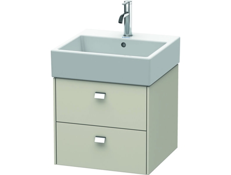 Mueble bajo encimera DURAVIT Brioso 48,4 x 45,9 cm 2 cajones incl. hueco para sifón y delantal para lavabo Vero Air 235050