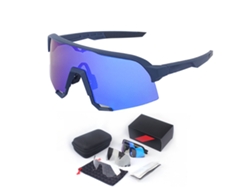 Omni-gafas De Ciclismo Con Soporte Nasal Ajustable Antiviento Ant Arena Antiuv Negro Marco Accesorios Deportivos