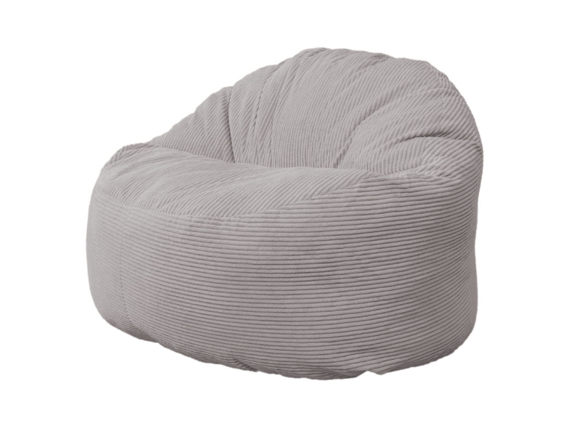 Puf de Pana Bananair 100 cm Gris Claro