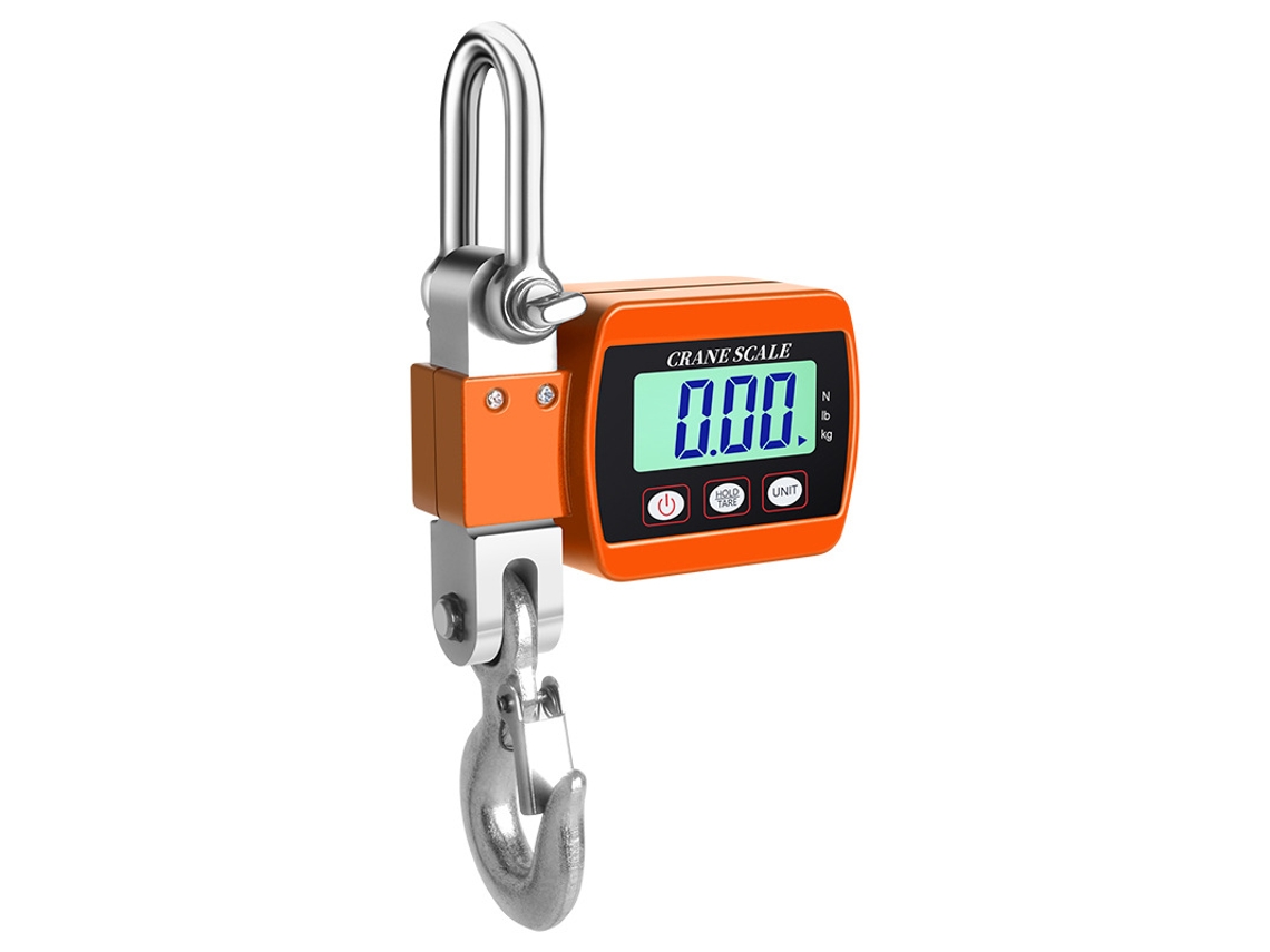 Balanza Digital Colgante Czhhmart Para Uso Industrial Pesado En La Construcción Civil (capacidad: 60 Kg/50 G) Naranja