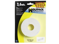 Cinta Doble Cara 2.6 m. x 18 mm WOLFPACK LINEA PROFESIONAL