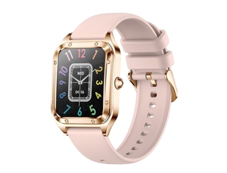 Reloj Inteligente (Responder/Llamar) Pantalla Táctil de 1.6 Pulgadas para Android iPhone, Rastreador de Fitness Impermeable con Monitor de Ritmo CH...