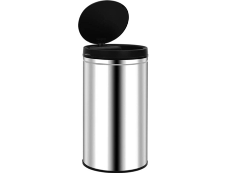 vidaXL Cubo de basura con sensor automático 60 L acero inoxidable