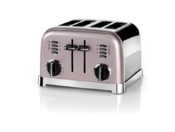 Tostadora 4 Rebanadas Cuisinart Cpt180pie Rosa 1800w Función Descongelar