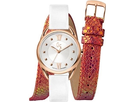 Reloj GUESS Y13003L1 Mujer (Piel - Blanco)