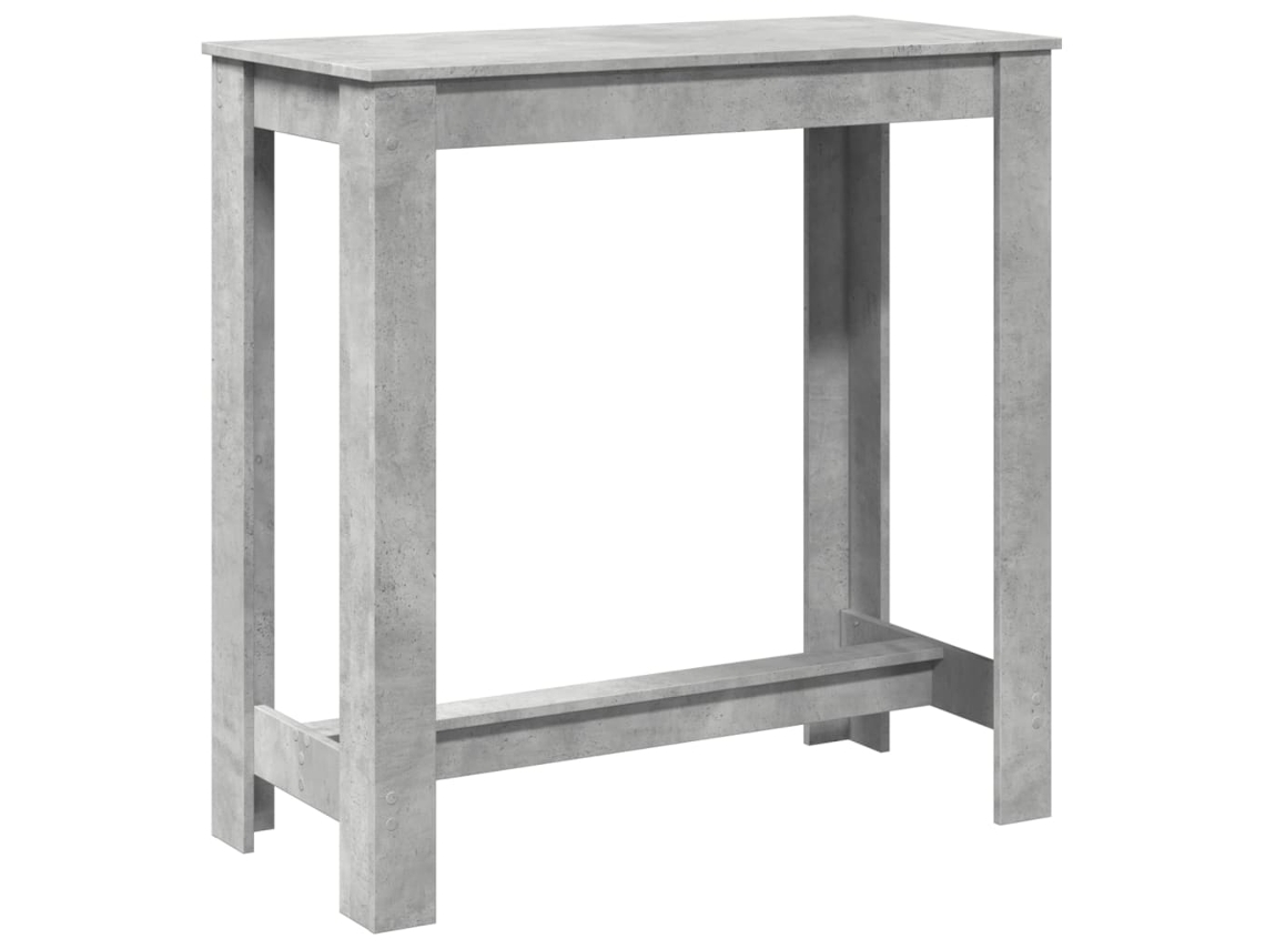 Maison Exclusive - Mesa Alta De Bar Madera Ingeniería Gris Hormigón 102x50x103,5cm