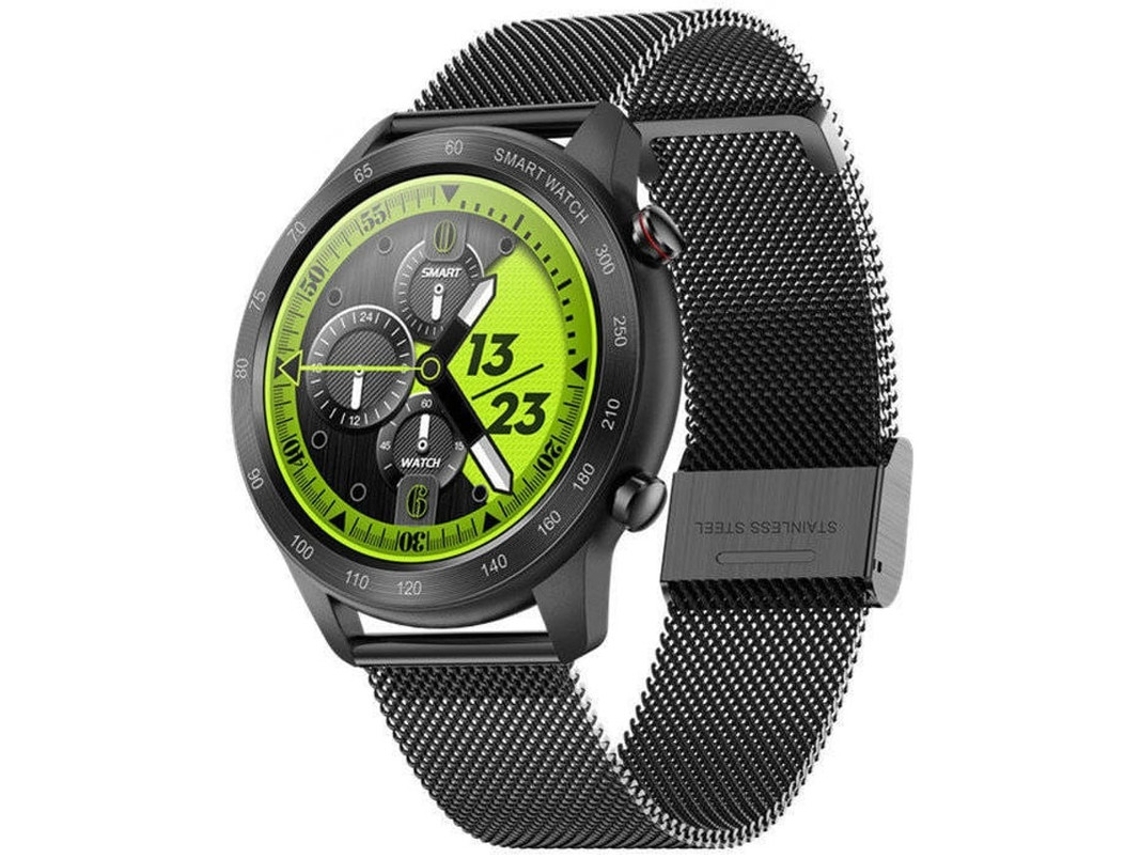 Reloj inteligente deportivo para hombre, resistente al agua IP68, con Bluetooth, llamadas y monitor de ritmo cardíaco durante el sueño (negro)