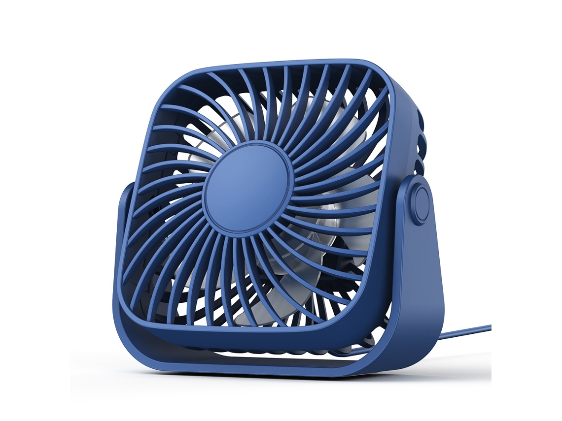 Ventilador De Escritorio Silencioso Portátil Con Alimentación Usb (azul) Gertiz