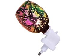 Aquecedor de Velas 3d Borboleta de Vidro Difusor de Óleo Aromático Luz Noturna Elétrico