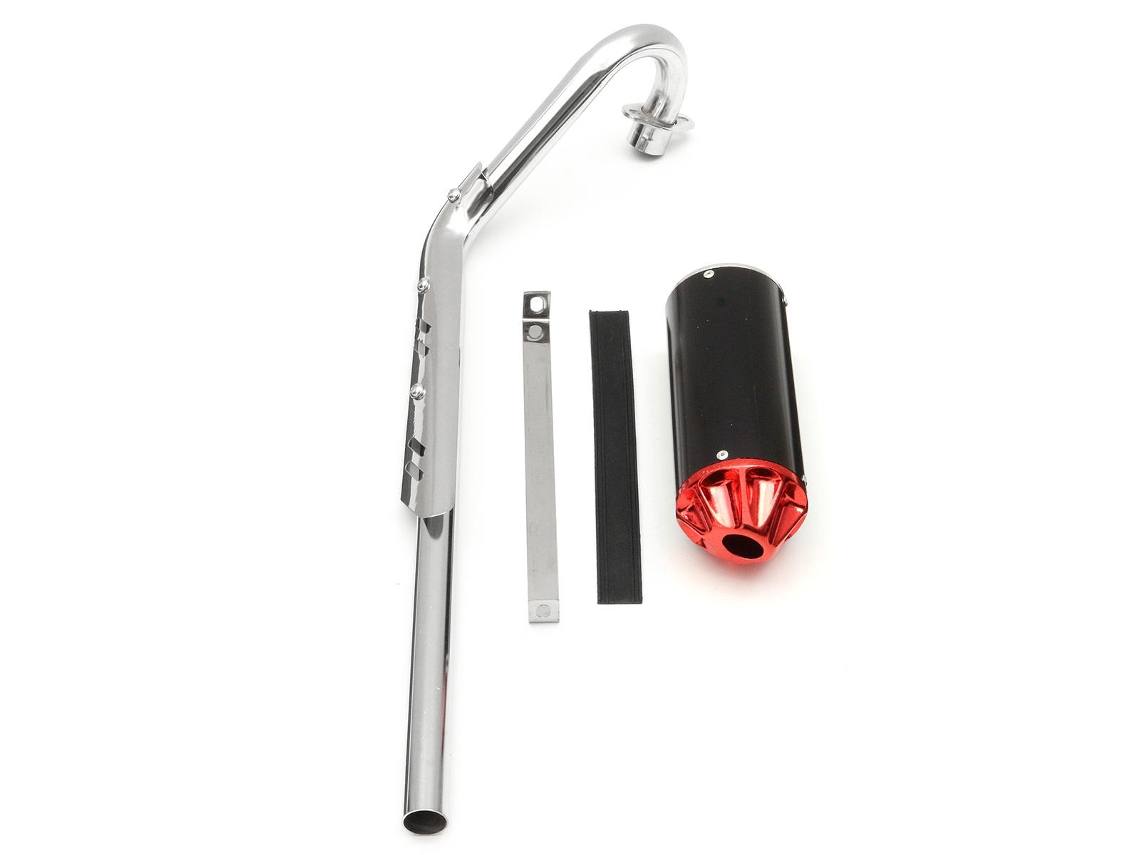 Sistema De Silenciador De Tubo De Escape Para Motocicleta De 110 Cc, 125 Cc Y 140 Cc
