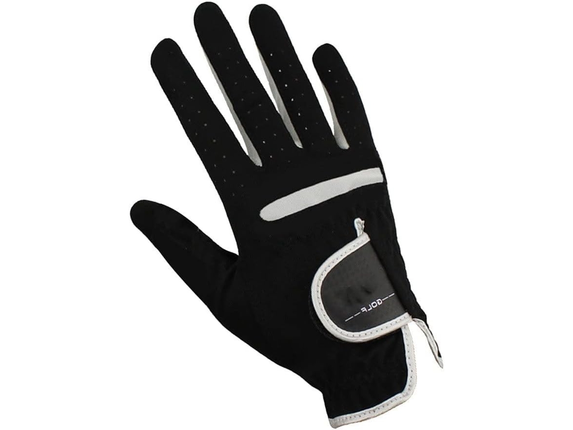 Guantes De Golf, 1 Unidad, Mano Izquierda, Derecha, Microfibra Suave Y Transpirable, Color Negro, Para Hombre