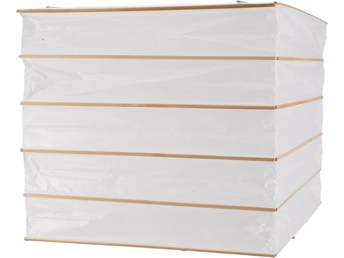 Pantalla de lámpara de papel ligera para sala de estar - Blanca.