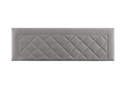 Cabecero Tapizado DOMUS para Cama 160 Microfibra AquaClean Gris ( 160 x 50 x 7 cm)