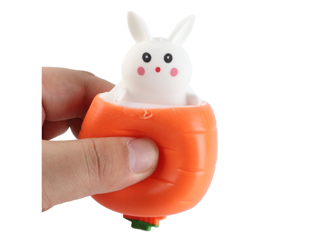 Ats-juguete De Presión Conejo Zanahoria Para Pascua Juguete Antiestrés Sensorial Para Fidget