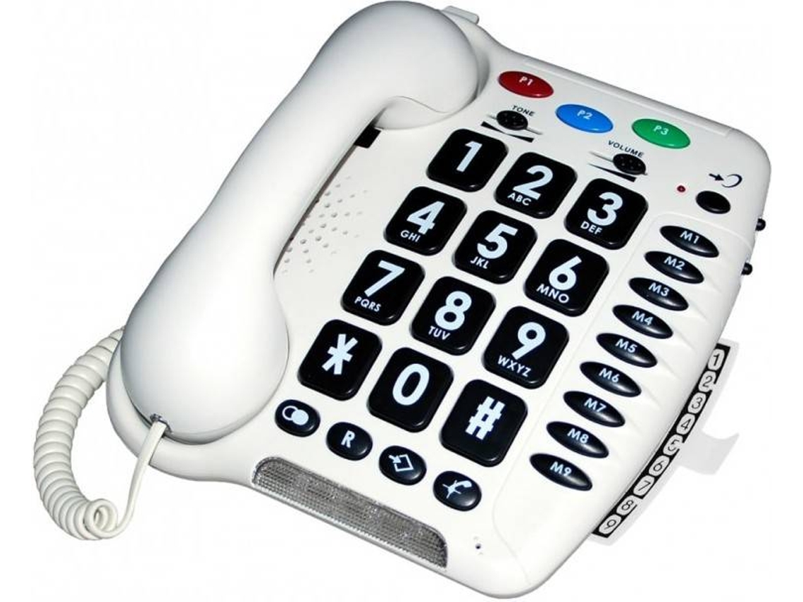 Teléfono Fijo GEEMARC CL100 Blanco