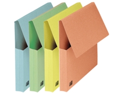 Bolsa para Documentos OXFORD Din A4 Cartón Verde Pastel