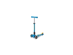 Patinete plegable Mini Micro Deluxe con luz LED azul océano Mi3