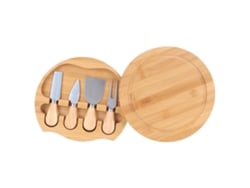Juego De Cuchillos Para Queso Con Mango De Madera, Acero Inoxidable, Para Cocina Y Barbacoa.