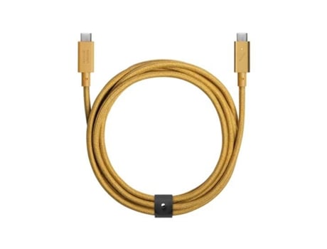 NATIVE UNION Cable USB-C a USB-C Eco Belt - 1,2 m Amarillo