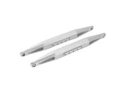 Ymsl 2pcs Brazos Traseros Inferiores De Aluminio Ligero Para Coche Off Road Desierto Ud1002 Ud1002se 1/10 Rc Plata Hxl