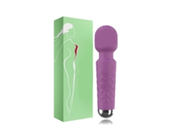 Mini Masajeador Inalámbrico, El Más Pequeño Y Potente, 20 Vibraciones Y 5 Velocidades, Resistente Al Agua, Morado, Ushion