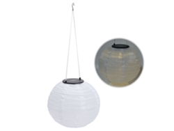 Linterna Solar Led Impermeable De Tela Con Luz Cálida Para Jardín, Bodas Y Fiestas Al Aire Libre Con Gancho.
