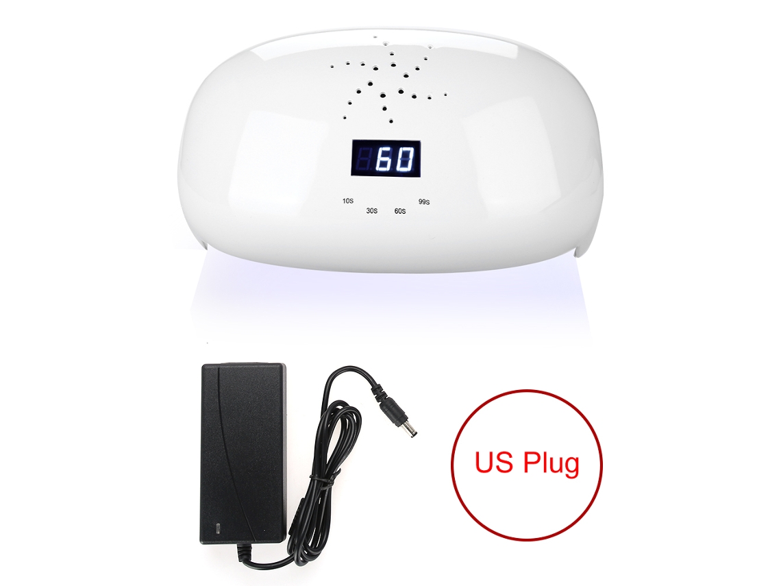 Lâmpada De Unhas Uv Led Potente 78w Com Sensor Automático E Ventilador Para Secar Todos Os Géis Rápido