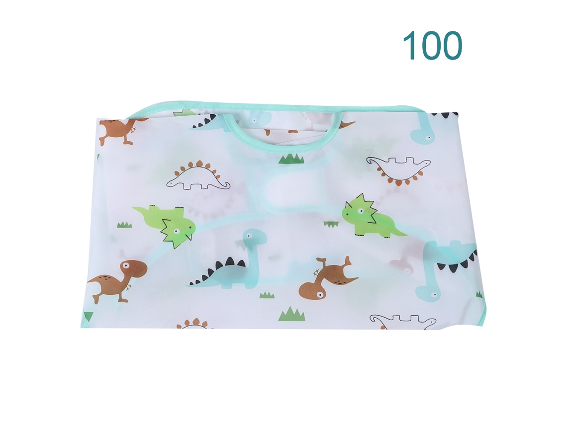 Ats-delantal Para Niños De Manga Larga Impermeable Antifondo Para Dibujo Azul Talla 100