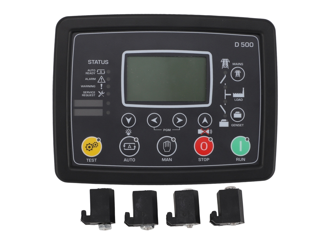 Controlador de generador diésel D500 con pantalla LCD, panel de control impermeable para grupos electrógenos pequeños