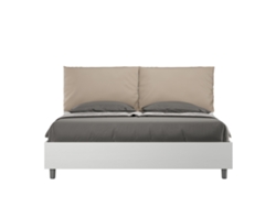 Cama Doble Contenedor Cojines Símil Tórtola Egos ITYHOME Gris (160x200)