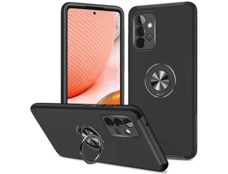 Carcasa + Protector Samsung Galaxy A72 4G 5G HFS-HOUSE Finger Negro