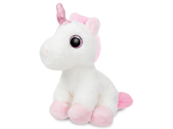 Peluche AURORA Unicornio blanco 18 cm