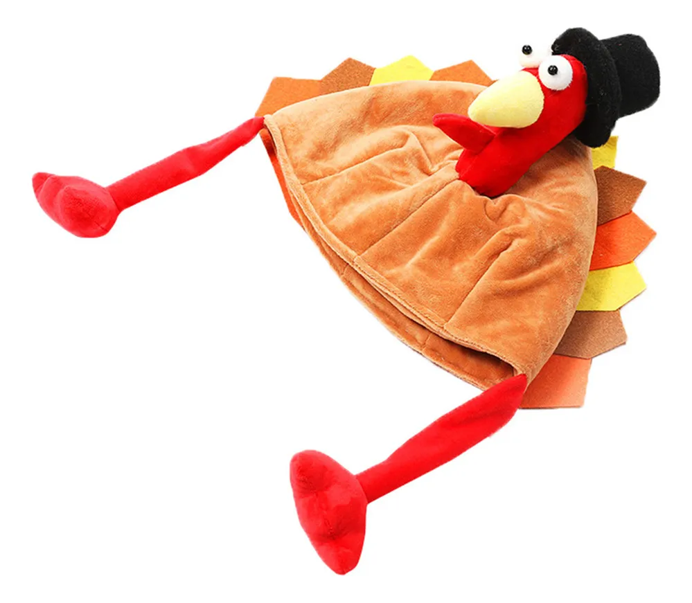 Nuevo y súper lindo sombrero de pavo de patas largas para fiesta.
