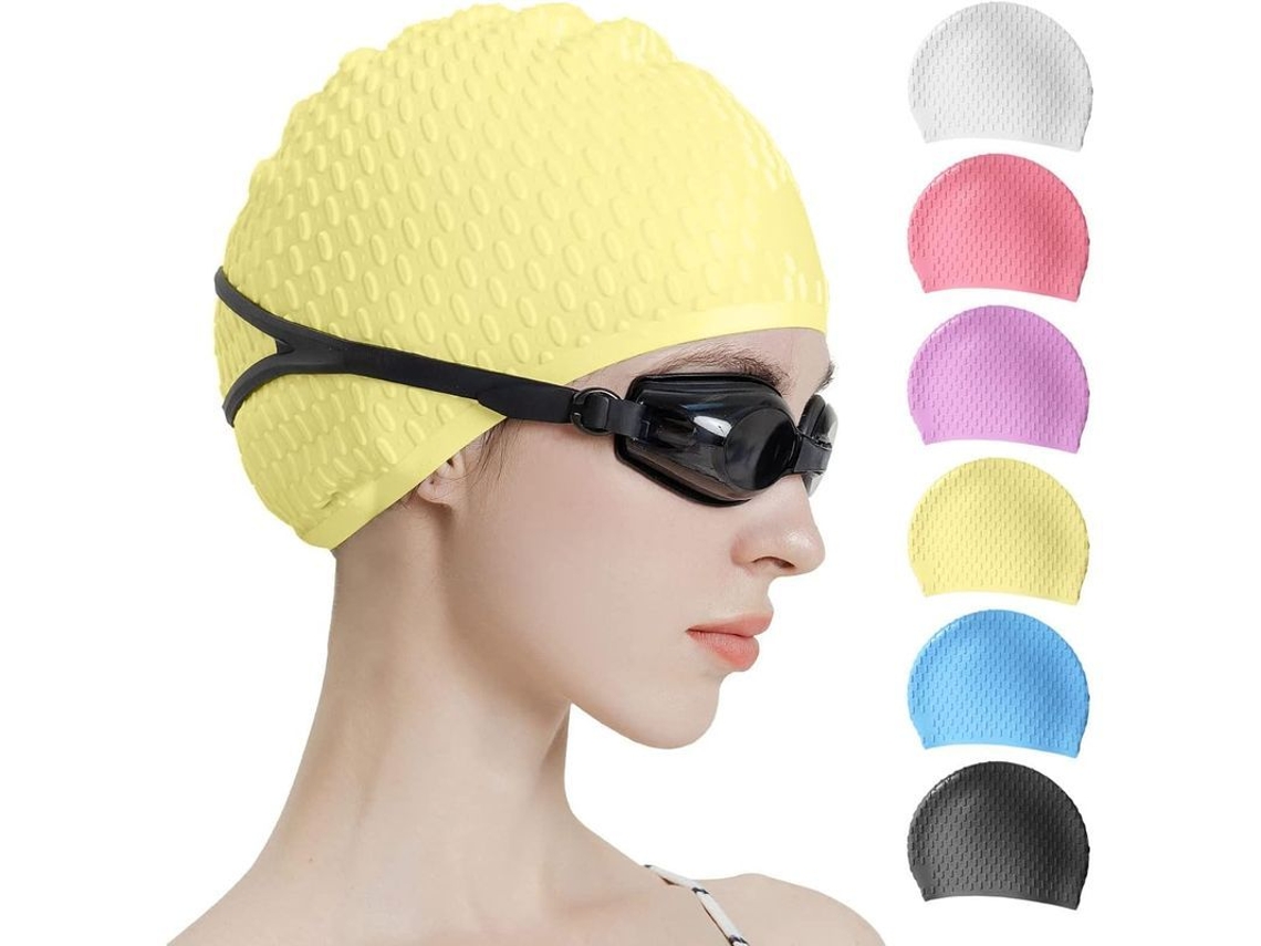 2026altiro-gorro De Natación De Silicona, Ideal Para Cabello Corto, Mediano, Largo Y Rizado, Gorro De Ducha Para Mujeres Y Hombres.