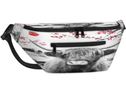 Bolso Hombro Unisex Tropicallife Gran Capacidad Estampado Vaca Yak Japonesa Para Viajes Deportes Gimnasio C