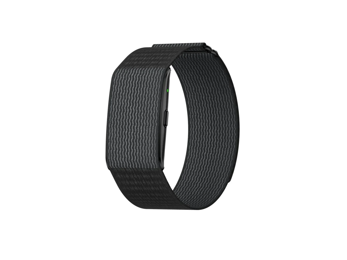 Pulsera inteligente de acero inoxidable sin pantalla para actividades físicas, monitor de frecuencia cardíaca, podómetro y acelerómetro.