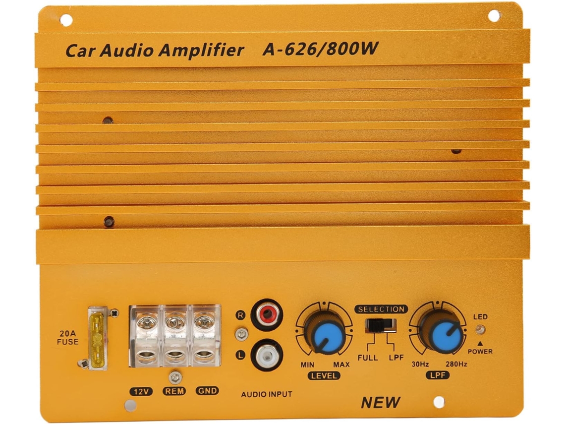 Amplificador De Alta Potencia Para Coche, Disipación De Calor Precisa, 12 V 800 W